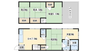 上牧駅 徒歩10分 2階の物件間取画像